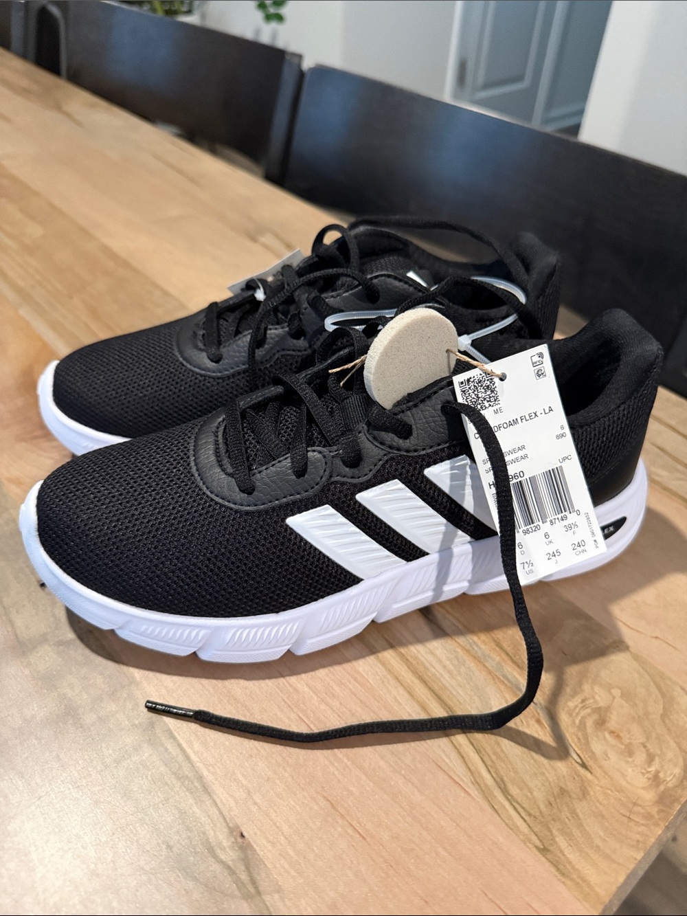 adidas Black and White Women's Athletic Shoes
